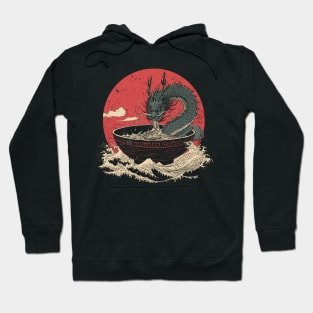 Dragon eating ramen Hoodie